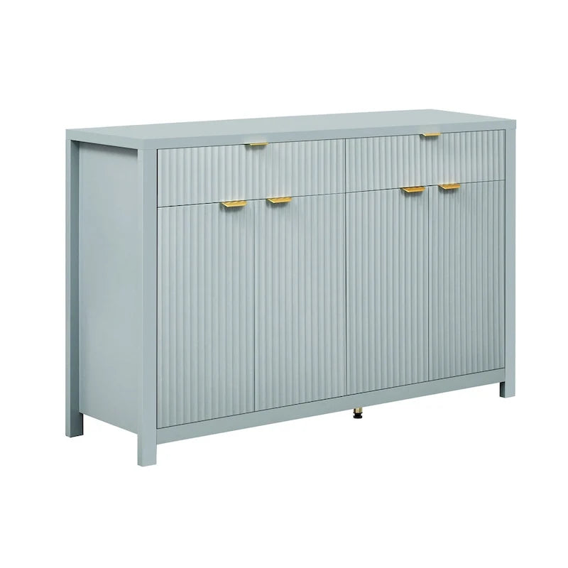 Aufbewahrungs-Sideboard mit höhenverstellbaren Einlegeböden auf 3 Ebenen