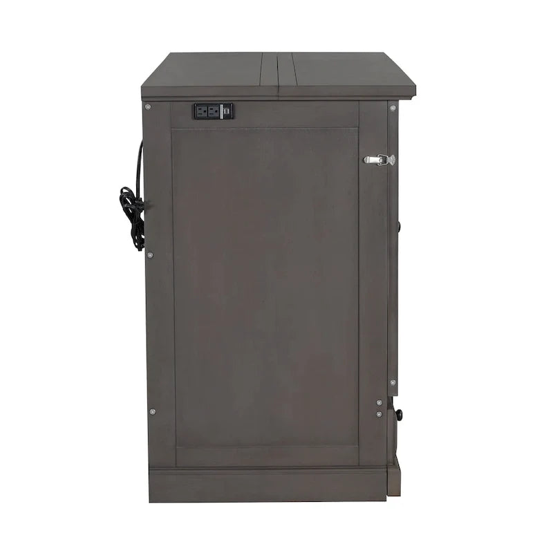 Wandklappbett-Schrank aus massivem Kiefernholz mit Ladestation und großer Aufbewahrungsschublade