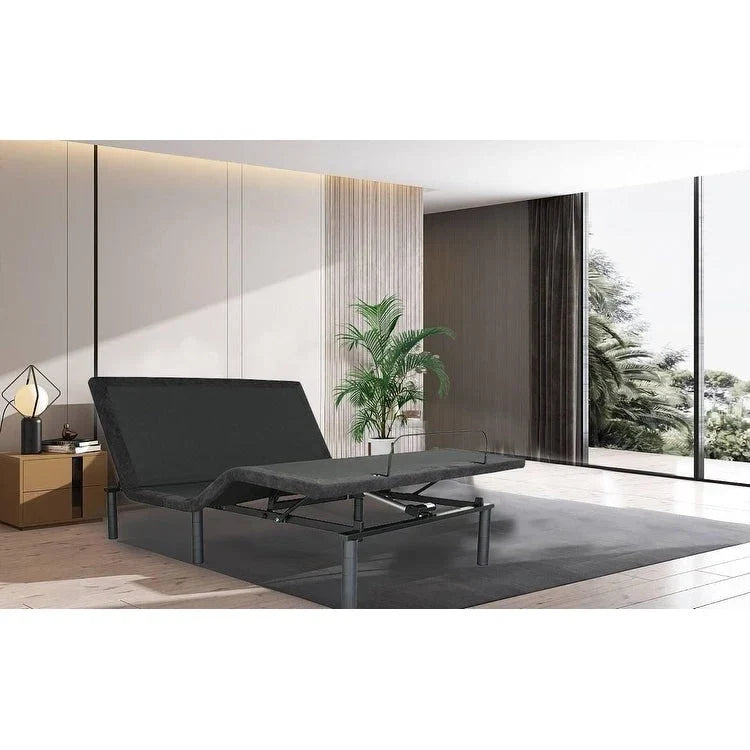 Base de cama eléctrica ajustable tamaño Twin XL color negro antiguo con control remoto