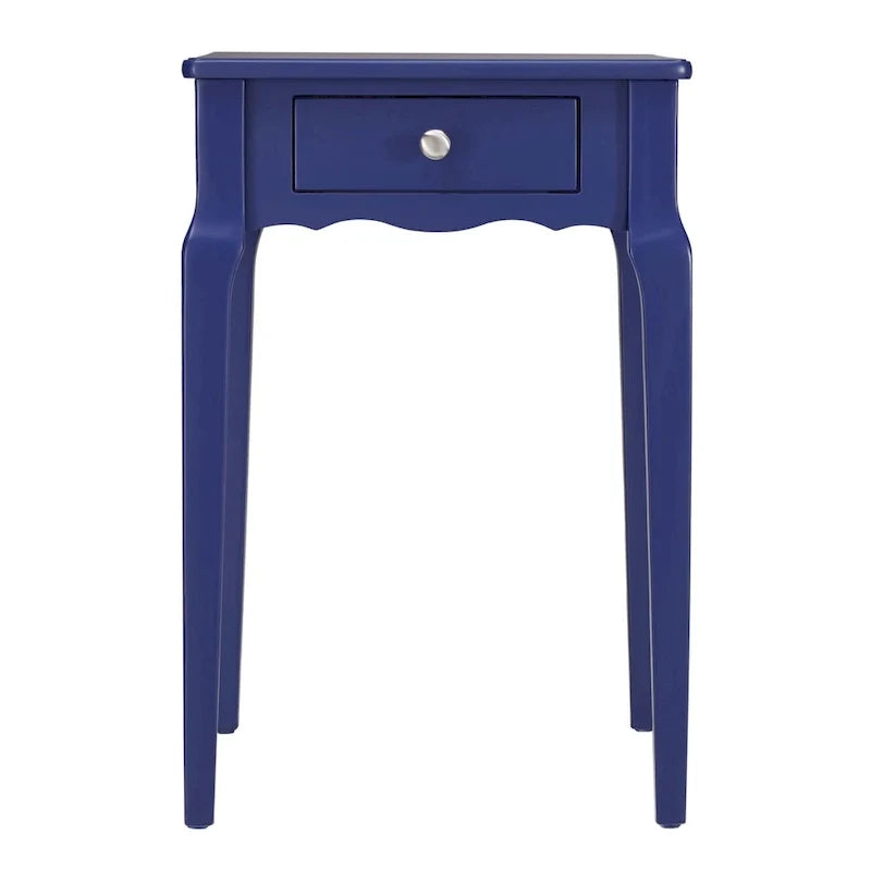 Table d’appoint en bois avec rangement et 1 tiroir