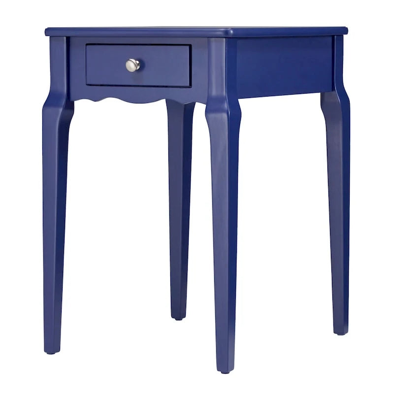 Table d’appoint en bois avec rangement et 1 tiroir