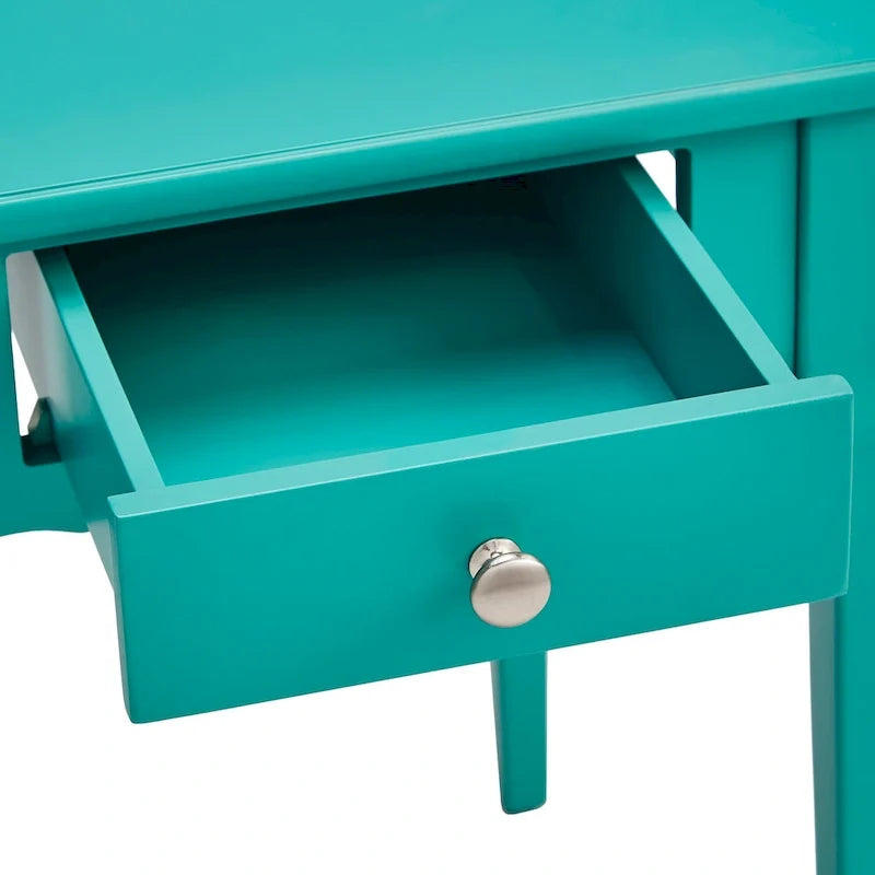 Table d’appoint en bois avec rangement et 1 tiroir