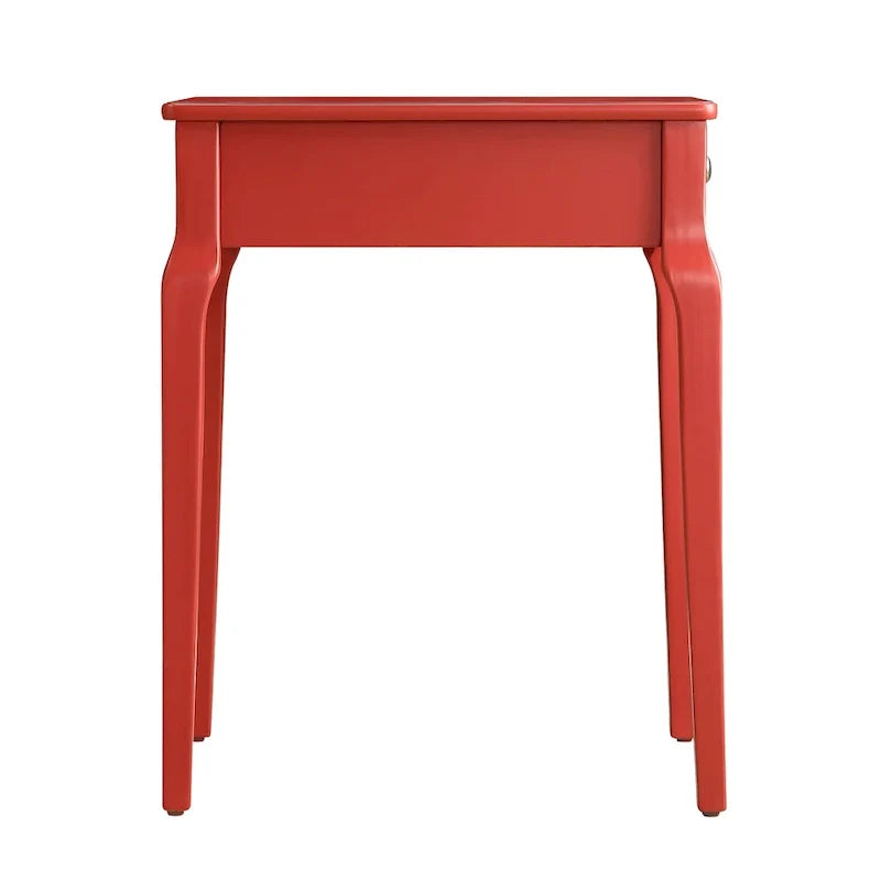 Table d’appoint en bois avec rangement et 1 tiroir
