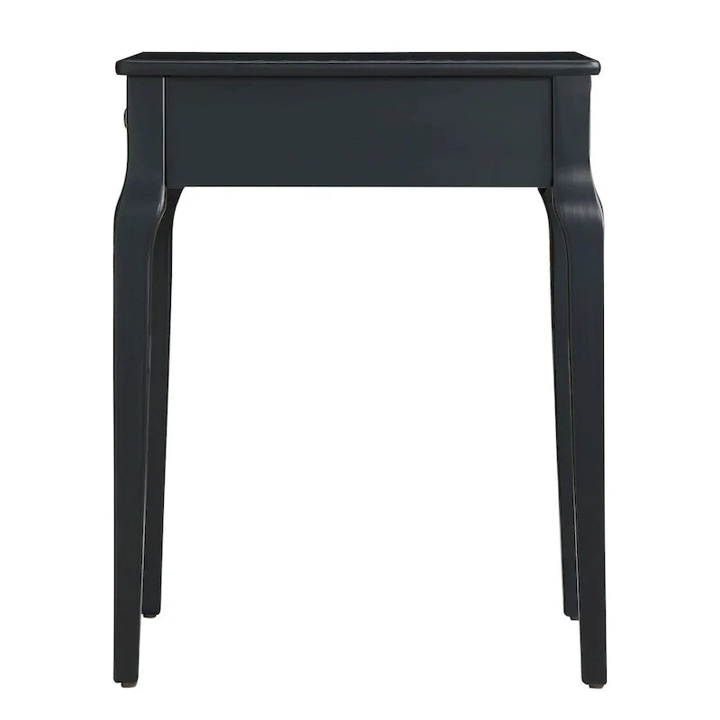Table d’appoint en bois avec rangement et 1 tiroir