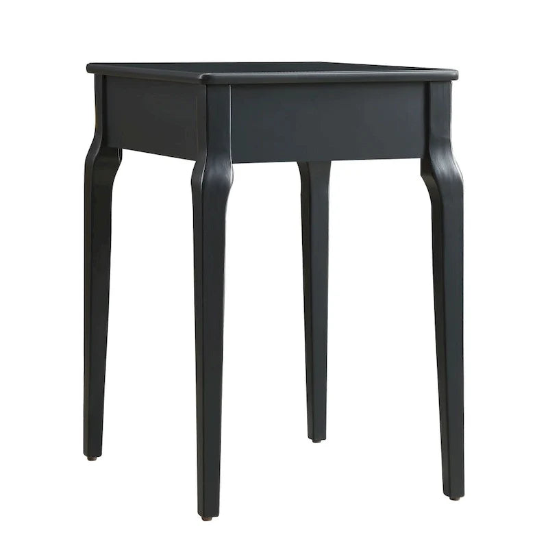 Table d’appoint en bois avec rangement et 1 tiroir