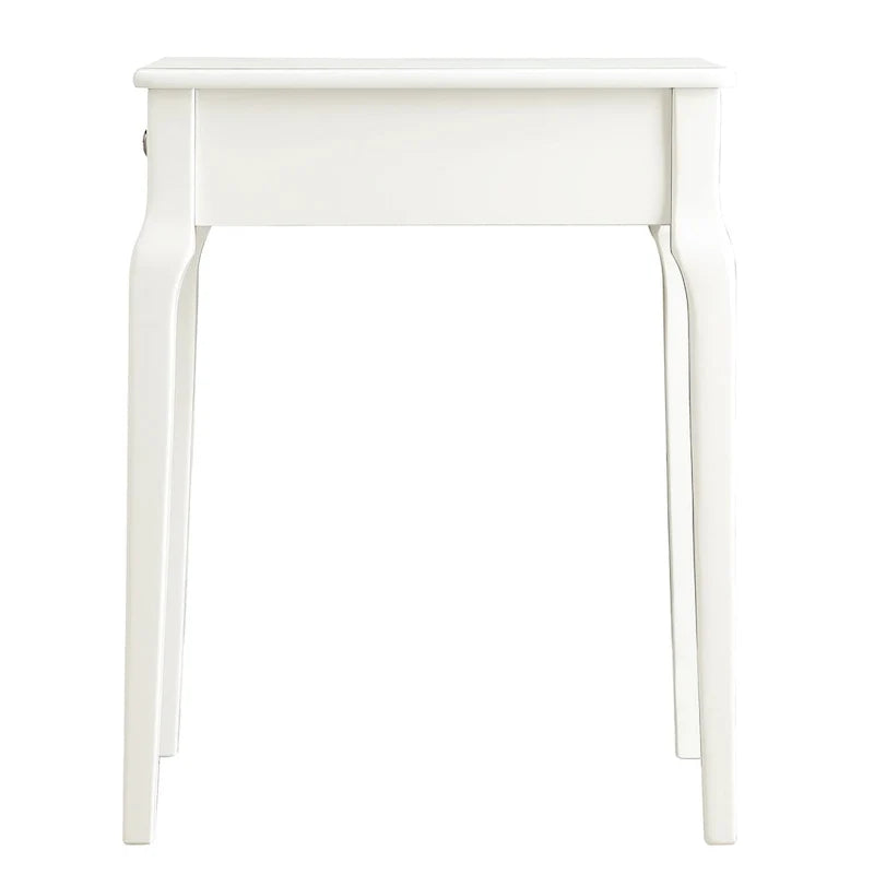 Table d’appoint en bois avec rangement et 1 tiroir