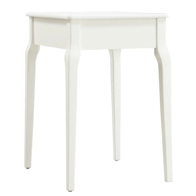 Table d’appoint en bois avec rangement et 1 tiroir