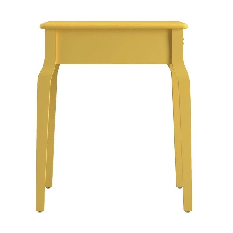Table d’appoint en bois avec rangement et 1 tiroir
