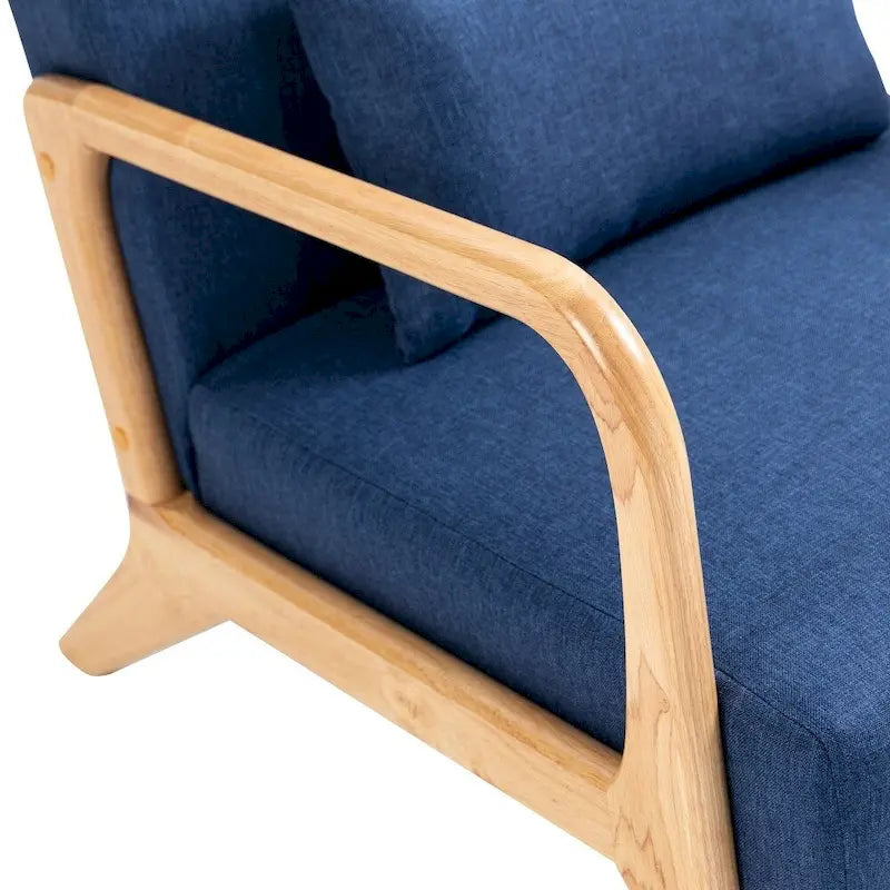 Gepolsterter moderner Akzent-Sessel mit Kissen