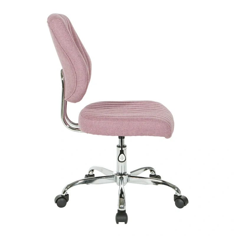 Chaise de bureau pivotante en tissu gris, pour le télétravail à la maison