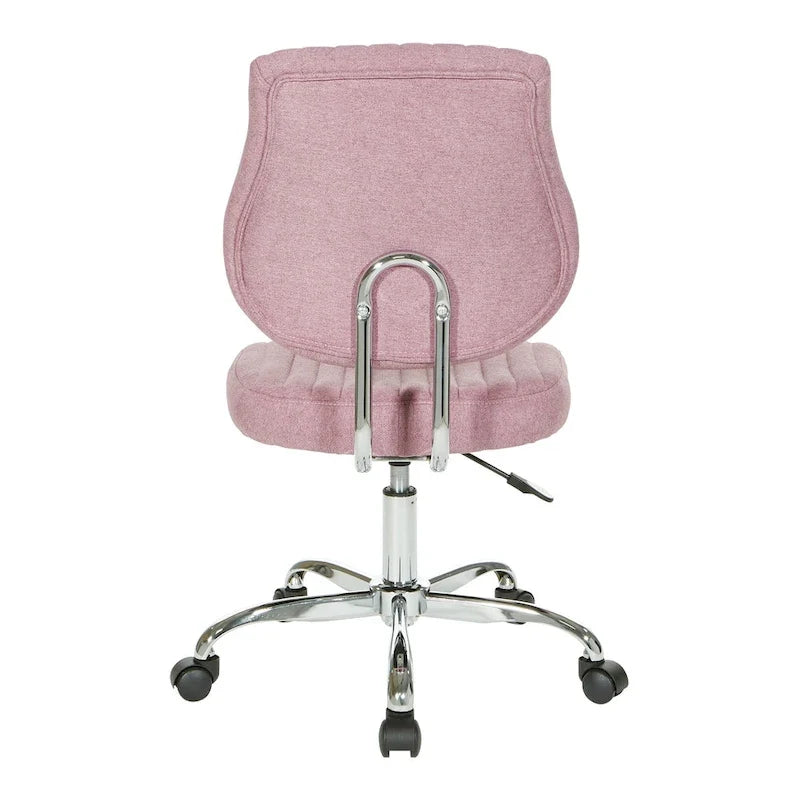 Chaise de bureau pivotante en tissu gris, pour le télétravail à la maison