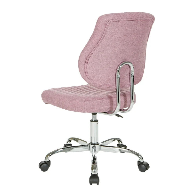 Chaise de bureau pivotante en tissu gris, pour le télétravail à la maison