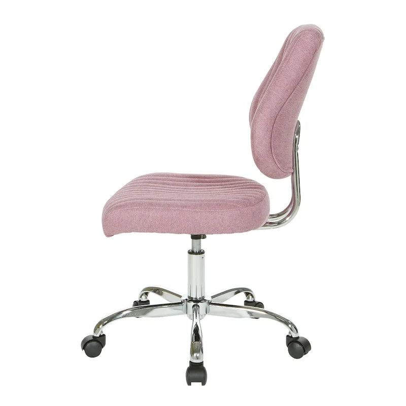 Chaise de bureau pivotante en tissu gris, pour le télétravail à la maison