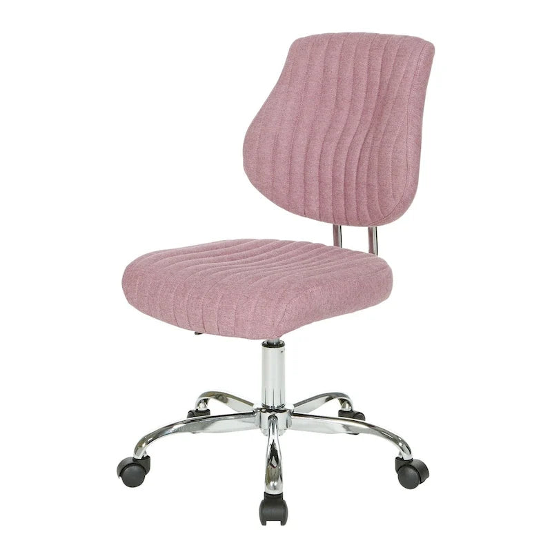 Chaise de bureau pivotante en tissu gris, pour le télétravail à la maison