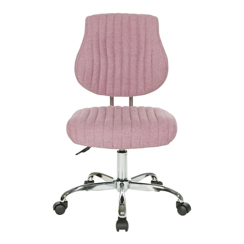 Chaise de bureau pivotante en tissu gris, pour le télétravail à la maison