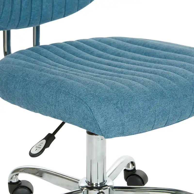 Chaise de bureau pivotante en tissu gris, pour le télétravail à la maison