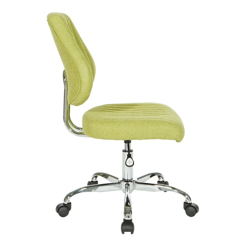 Chaise de bureau pivotante en tissu gris, pour le télétravail à la maison