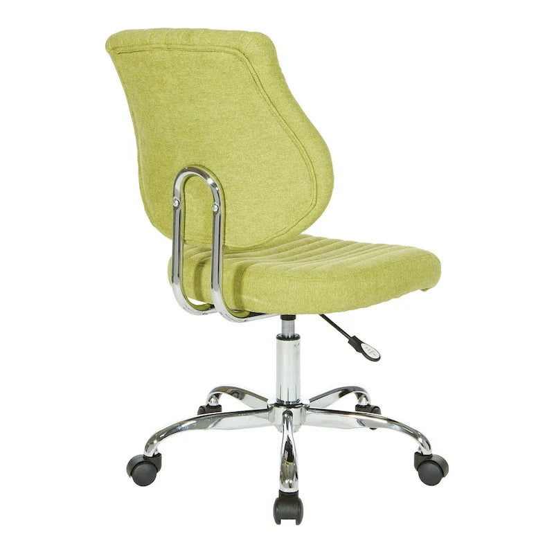 Chaise de bureau pivotante en tissu gris, pour le télétravail à la maison