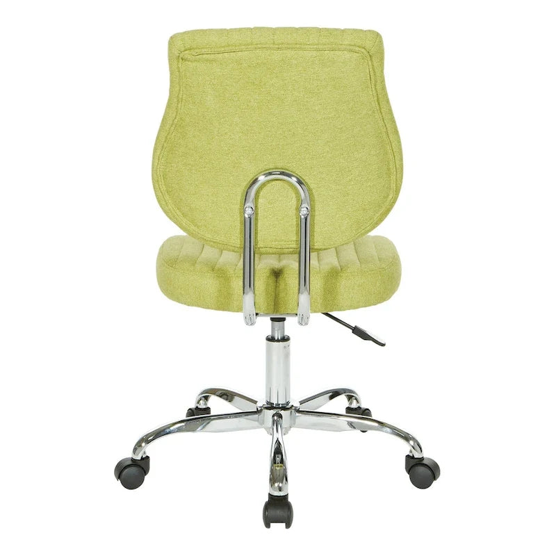 Chaise de bureau pivotante en tissu gris, pour le télétravail à la maison