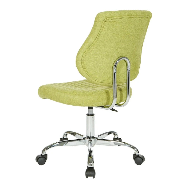 Chaise de bureau pivotante en tissu gris, pour le télétravail à la maison