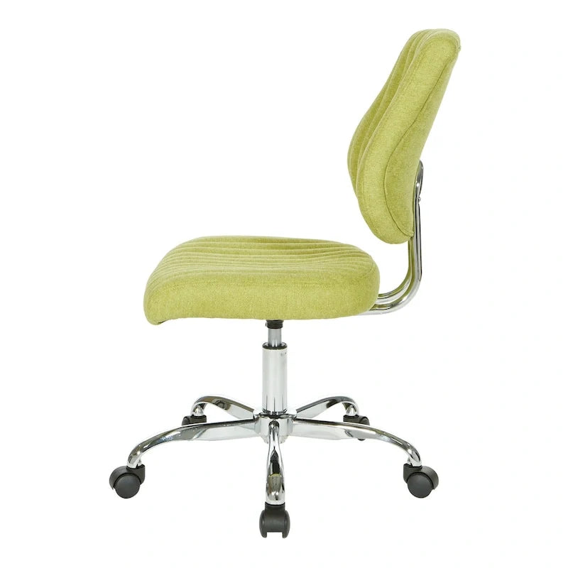 Chaise de bureau pivotante en tissu gris, pour le télétravail à la maison