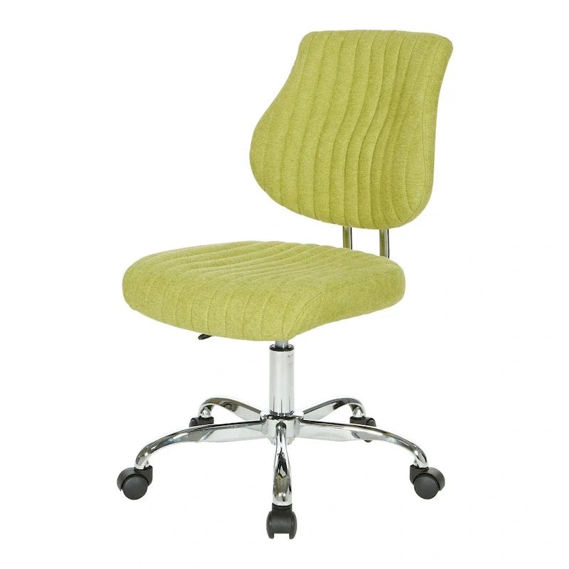 Chaise de bureau pivotante en tissu gris, pour le télétravail à la maison