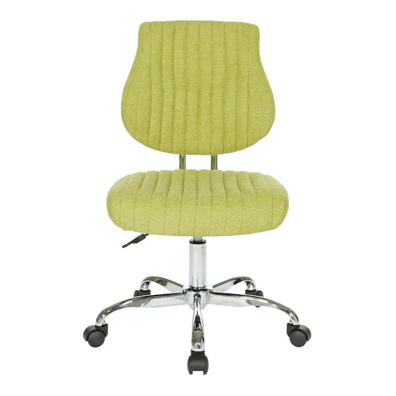 Chaise de bureau pivotante en tissu gris, pour le télétravail à la maison