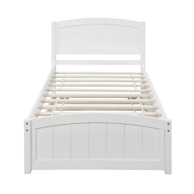 Twin Size Platform Bed with Trundle