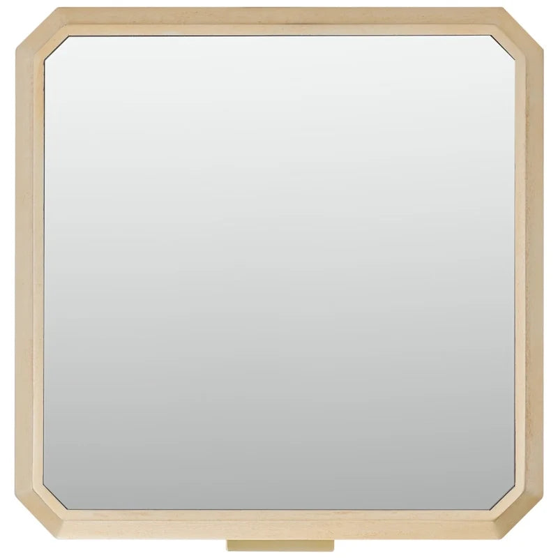 Table de chevet glamour à 3 tiroirs et finition miroir