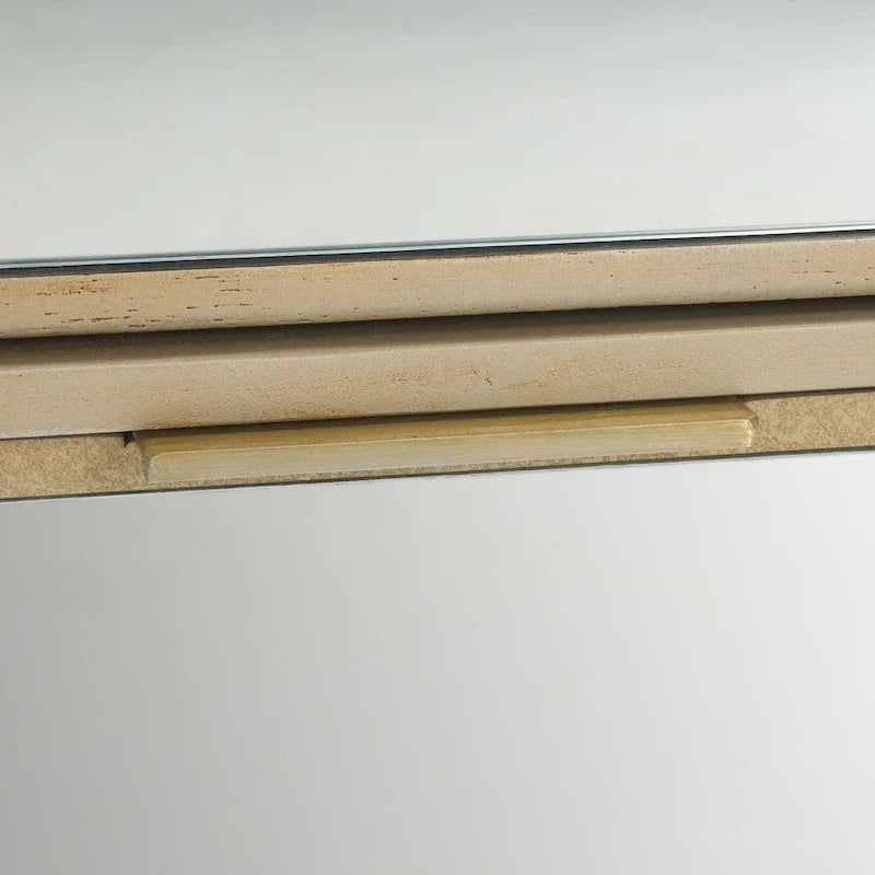 Table de chevet glamour à 3 tiroirs et finition miroir