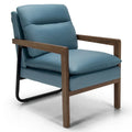 Sillón decorativo moderno con patas de madera de caucho
