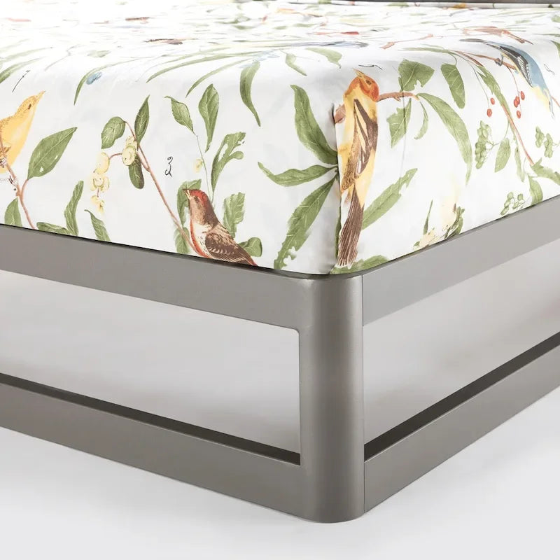Estructura de cama con plataforma de metal resistente de 9 pulgadas