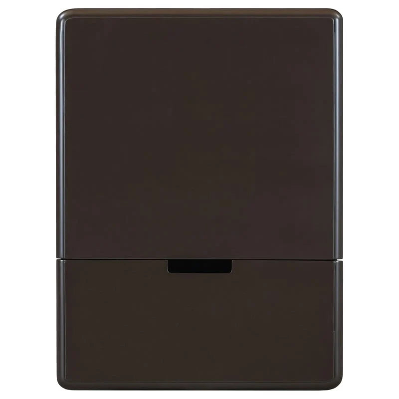 Table d’appoint classique vintage multifonction étroite avec ports USB, 1 tiroir et porte-gobelets, pour canapé