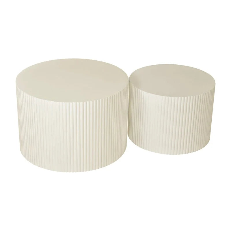 Couchtisch-Set mit Wellenstreifen für Wohnzimmer und Schlafzimmer