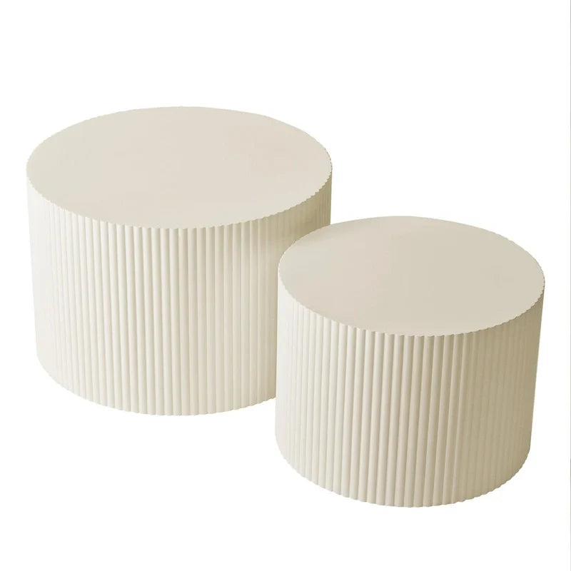 Couchtisch-Set mit Wellenstreifen für Wohnzimmer und Schlafzimmer