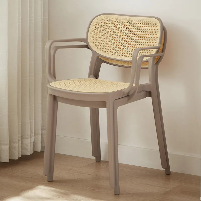 Set of 2 Modern Stackable Indoor or Outdoor Dining Chair