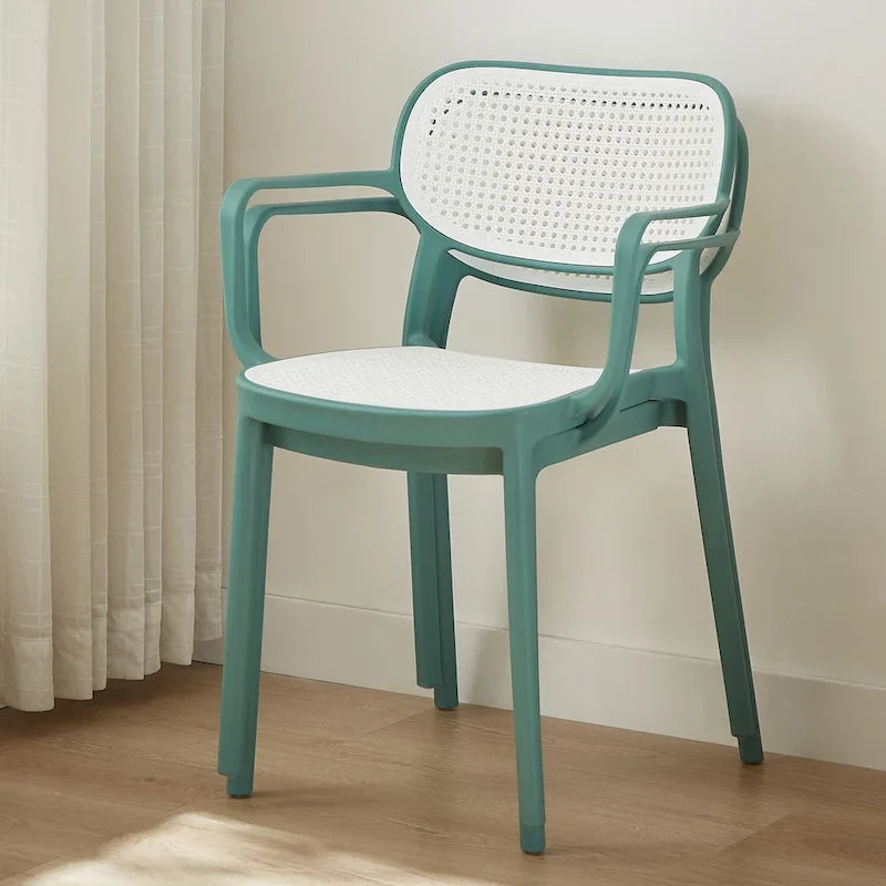 Set of 2 Modern Stackable Indoor or Outdoor Dining Chair