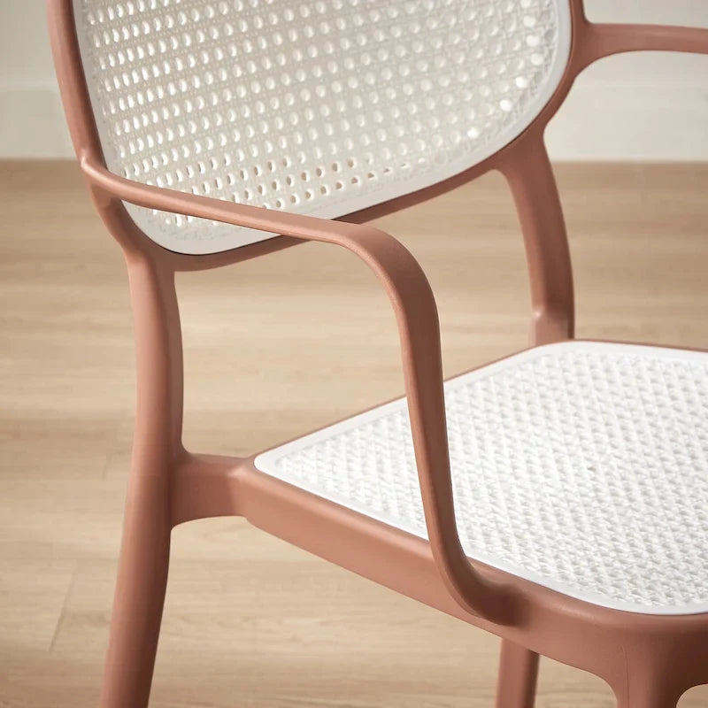 Set of 2 Modern Stackable Indoor or Outdoor Dining Chair