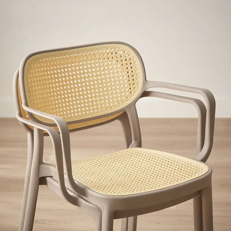 Set of 2 Modern Stackable Indoor or Outdoor Dining Chair
