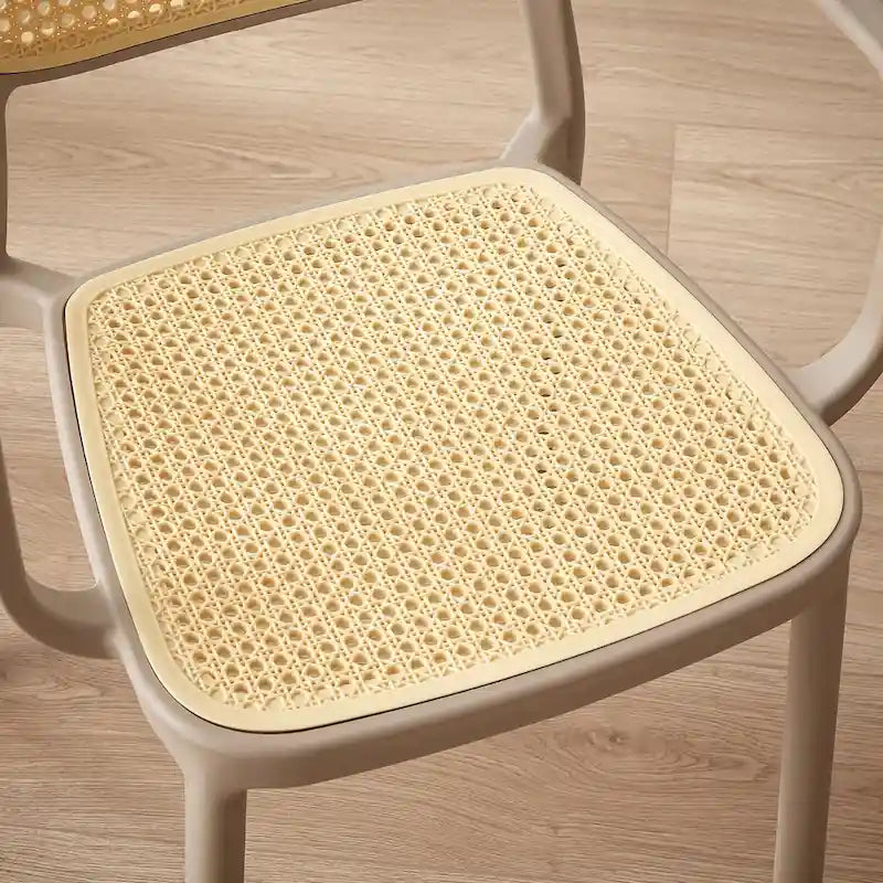 Set of 2 Modern Stackable Indoor or Outdoor Dining Chair
