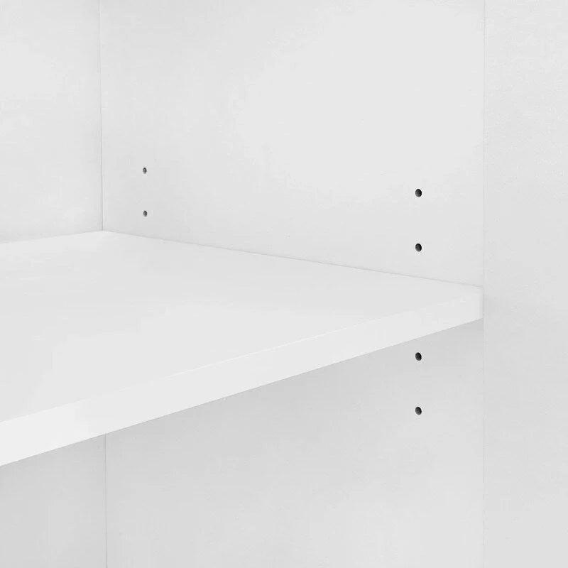 Gabinete de almacenamiento con diseño de ondas, 2 puertas y 2 cajones ajustables, ideal para estudio, entrada y sala de estar