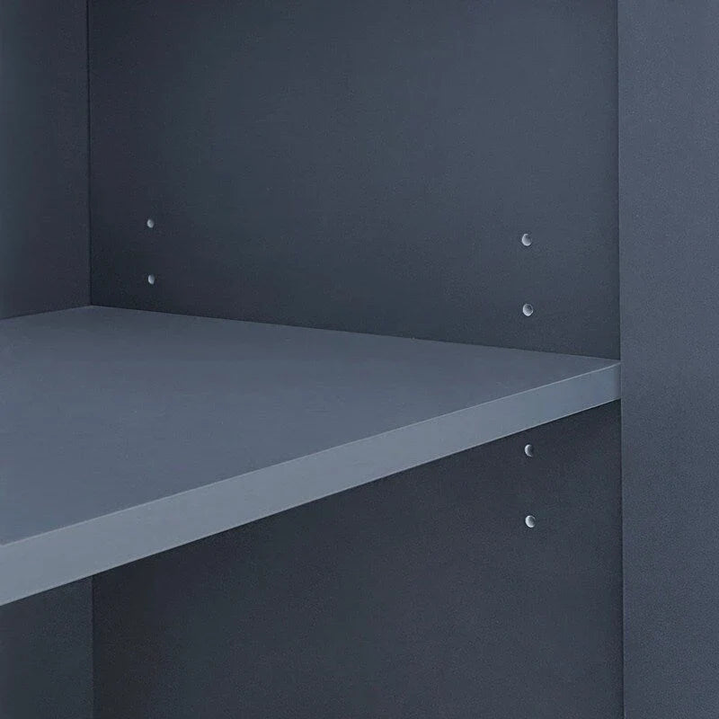 Gabinete de almacenamiento con diseño de ondas, 2 puertas y 2 cajones ajustables, ideal para estudio, entrada y sala de estar