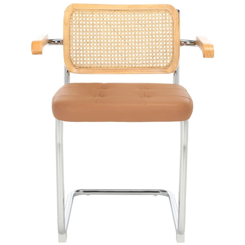 Rattan Cantilever Dining Chair Set of 2